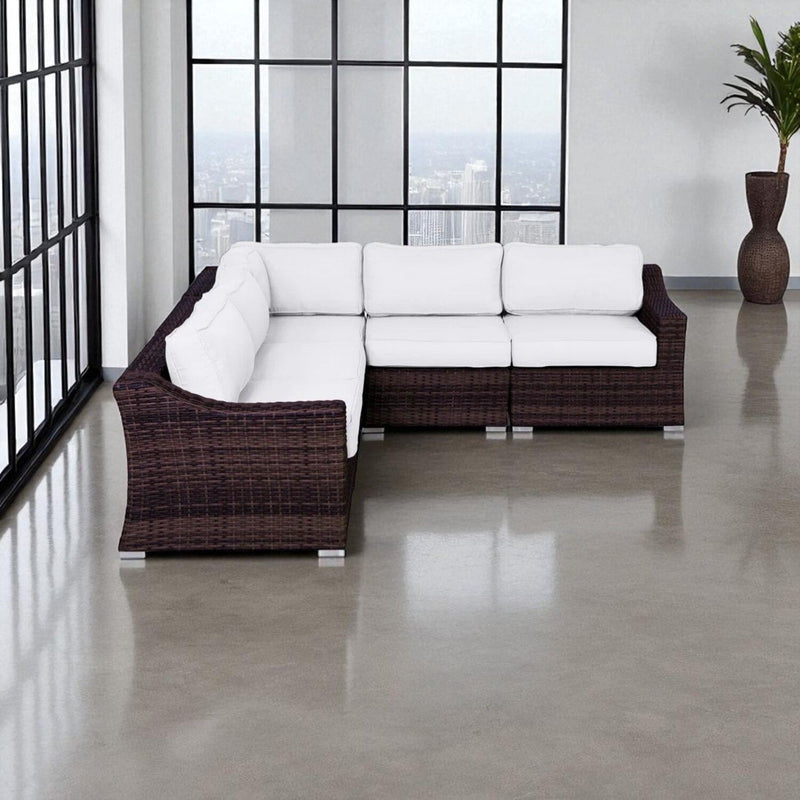 Outdoor Wicker Sofa Seating Group With Cushions - R&R Furniture Gallery (Fountain Valley, CA)