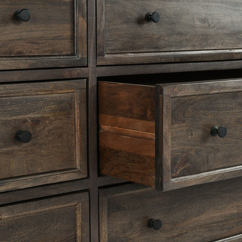Adelaide - Wood 9 Drawer Dresser - Cocoa Brown - R&R Furniture Gallery (Fountain Valley, CA)