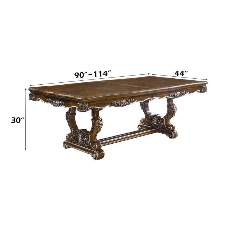 Latisha - 30" Dining Table - Antique Oak - R&R Furniture Gallery (Fountain Valley, CA)