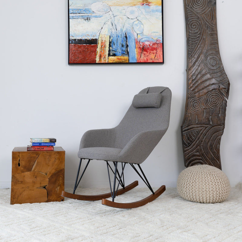 Chloe - Mid Century Modern Rocker Livingroom And Bedroom Chair - R&R Furniture Gallery (Fountain Valley, CA)