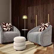Stefanie - Velvet Ottoman - R&R Furniture Gallery (Fountain Valley, CA)