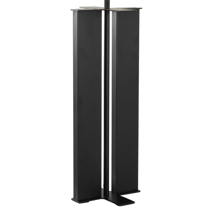 Lumi Source Cosmo contemporary table lamp with a sleek, modern design and a cylindrical white lampshade on a metal base.