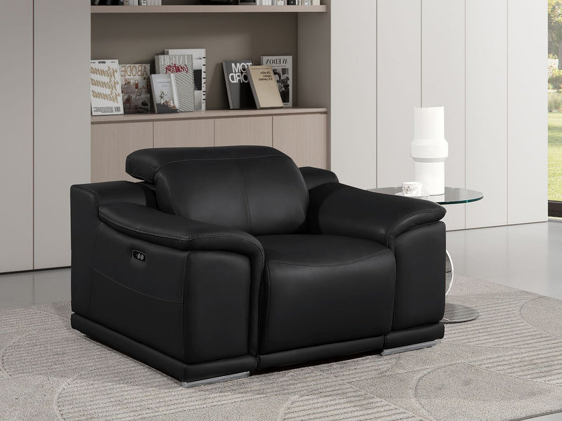 2679 - Power Reclining Chair With Power Headrest In Genuine Leather - R&R Furniture Gallery (Fountain Valley, CA)