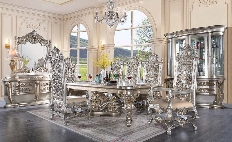 Danae - Dining Table - Champagne & Gold - R&R Furniture Gallery (Fountain Valley, CA)