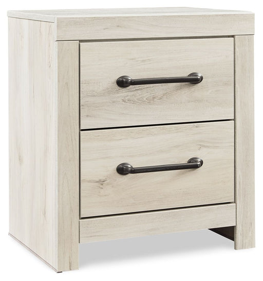 Cambeck - Two Drawer Night Stand - Whitewash - R&R Furniture Gallery (Fountain Valley, CA)