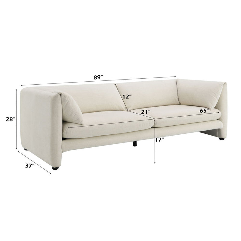 Jaeda - Sofa - Beige Linen - R&R Furniture Gallery (Fountain Valley, CA)