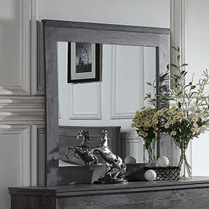 Vidalia - Mirror - Rustic Gray Oak - R&R Furniture Gallery (Fountain Valley, CA)