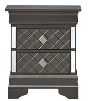 Glory Furniture Verona accent nightstand with a sleek wooden finish and modern design, perfect for bedroom decor.