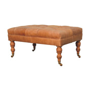 Buffalo - Ottoman With Castor Legs - R&R Furniture Gallery (Fountain Valley, CA)