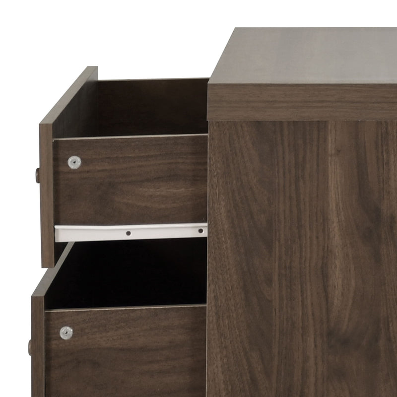 Farhart - Mid Century Modern 4 Drawer Dresser - Walnut - R&R Furniture Gallery (Fountain Valley, CA)