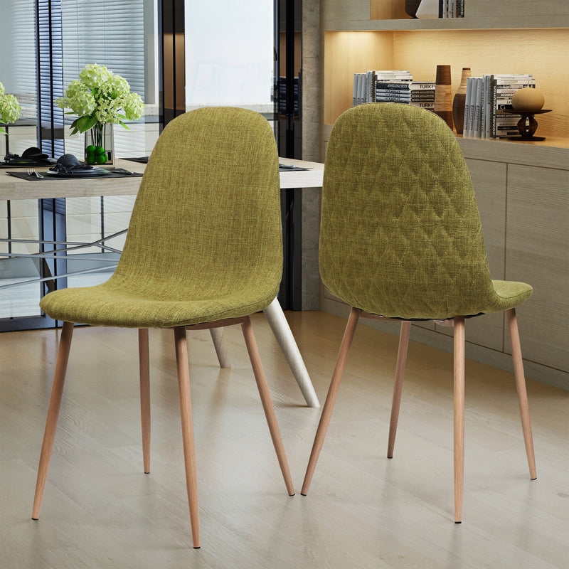 Elegant Dining Chair Set With Fabric - R&R Furniture Gallery (Fountain Valley, CA)