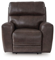 Crossplex - Power Recliner / Adjustable Headrest - Smoke - R&R Furniture Gallery (Fountain Valley, CA)