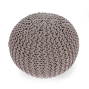 Moro - Knitted Round Pouf With Pumpkin Shape - R&R Furniture Gallery (Fountain Valley, CA)