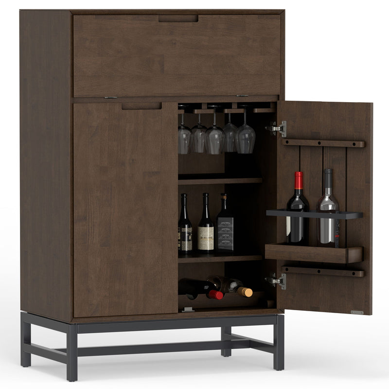 Banting - Bar Cabinet - Walnut Brown - R&R Furniture Gallery (Fountain Valley, CA)