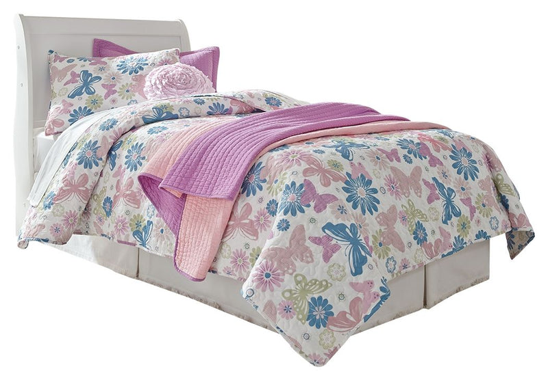 Anarasia - Sleigh Headboard With Bolt On Bed Frame - R&R Furniture Gallery (Fountain Valley, CA)