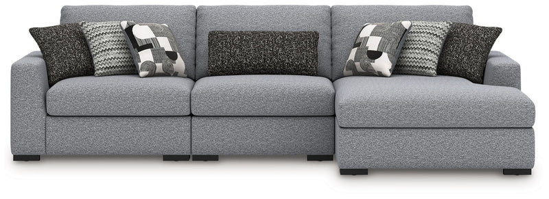Benchcraft Bealton stationary sectional sofa with plush cushions and modern design, shown in a cozy living room setting.
