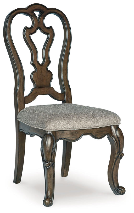 Maylee - Dining Upholstered Side Chair (Set of 2) - Dark Brown - R&R Furniture Gallery (Fountain Valley, CA)