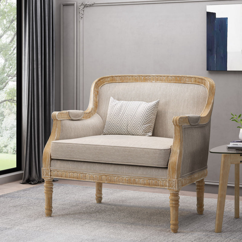 Noble House Style Club Arm Chair with plush cushioning and stylish design, perfect for living room or lounge seating.