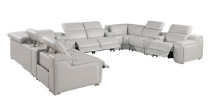 1116 - 12-Piece U-Shaped Sectional Sofa In With 4 Power Recliners & Power Headrests