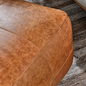 Poufs - Leather Pouf - R&R Furniture Gallery (Fountain Valley, CA)