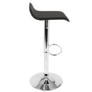 Set of two Lumi Source Ale contemporary adjustable barstools with sleek modern design and wooden seats.