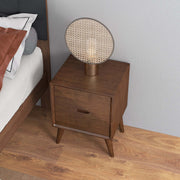 Alexandra - Night Stand With 2 Drawers - Walnut Brown - R&R Furniture Gallery (Fountain Valley, CA)