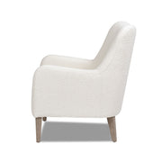 Nimbus - Curved Accent Chair - Ivory White - R&R Furniture Gallery (Fountain Valley, CA)