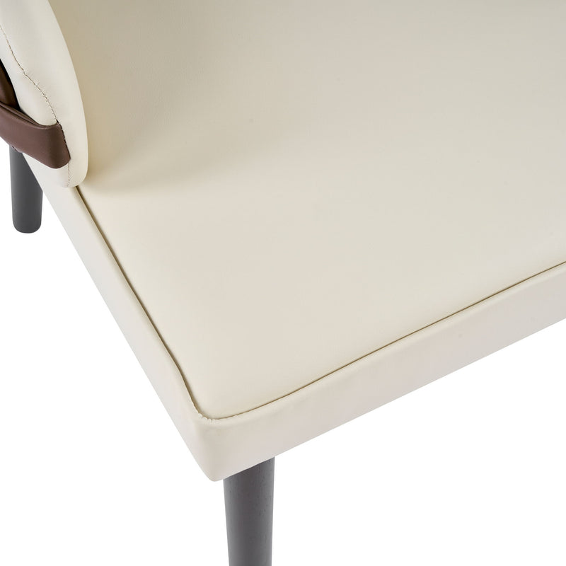 Indoor Dining Chair (Set of 2) - Beige / Brown - R&R Furniture Gallery (Fountain Valley, CA)