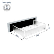 Anda - Boucle Upholstered Platform Bed With Patented Drawers Storage - Ivory - R&R Furniture Gallery (Fountain Valley, CA)