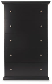 Maribel - Five Drawer Chest - Black - R&R Furniture Gallery (Fountain Valley, CA)