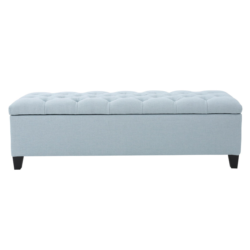 Glouster - Contemporary Storage Ottoman With Button Tufted Design - R&R Furniture Gallery (Fountain Valley, CA)