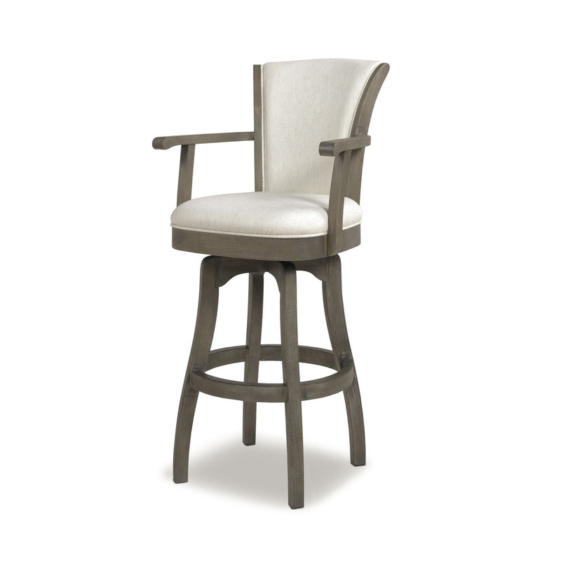 Williams - Swivel Bar Stool With Armrests - R&R Furniture Gallery (Fountain Valley, CA)
