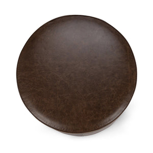 Clair - Leather Round Table - R&R Furniture Gallery (Fountain Valley, CA)