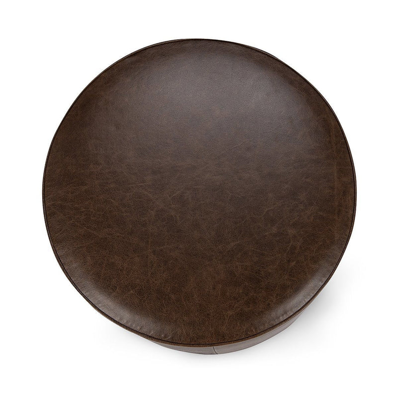 Clair - Leather Round Table - R&R Furniture Gallery (Fountain Valley, CA)