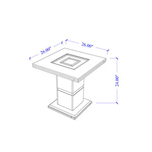 Ariya - End Table - Black
