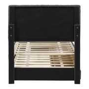 Upholstered Design Platform Bed With Trundle - R&R Furniture Gallery (Fountain Valley, CA)