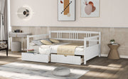 Modern Daybed from DreamHaus with integrated storage drawers, featuring a sleek, multifunctional design suitable for contemporary bedrooms.