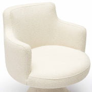 Jeffree - Performance Boucle Swivel Dining Chair - R&R Furniture Gallery (Fountain Valley, CA)