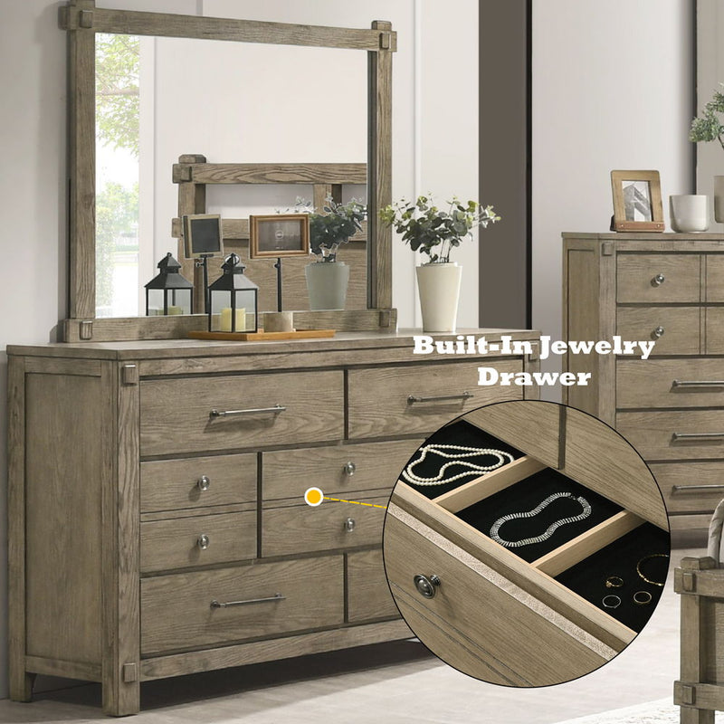 Colton - Dresser - Antique White Oak - R&R Furniture Gallery (Fountain Valley, CA)
