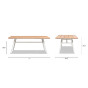Maiden - 6 Seater Patio Dining Table - Natural Teak - R&R Furniture Gallery (Fountain Valley, CA)