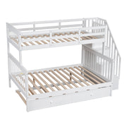 Bunk Bed With Twin Size Trundle, Storage And Guard Rail For Bedroom - R&R Furniture Gallery (Fountain Valley, CA)