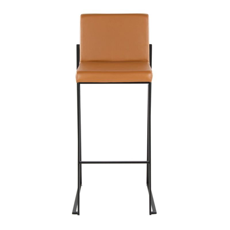 Lumi Source Fuji contemporary high back barstool with elegant design, featuring a sleek modern style and sturdy construction.
