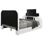 Shelyn - Bed With LED, TV Cabinet, Fireplace & Bluetooth - R&R Furniture Gallery (Fountain Valley, CA)