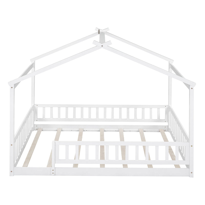 Bed House Bed Frame With Fence - R&R Furniture Gallery (Fountain Valley, CA)