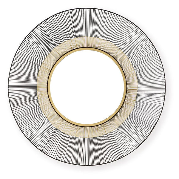 Dallmen - Accent Mirror - Black / Gold Finish
