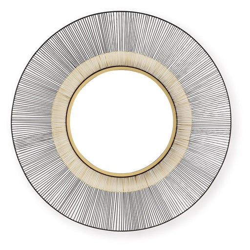 Dallmen - Accent Mirror - Black / Gold Finish - R&R Furniture Gallery (Fountain Valley, CA)