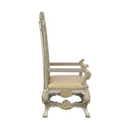 Danae - Arm Chair (Set of 2) - Synthetic Leather , Champagne & Gold - R&R Furniture Gallery (Fountain Valley, CA)