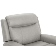 Parker Living Callahan power lift recliner with heat and massage features, upholstered in plush fabric, showcasing its reclined position.
