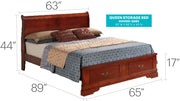 Upholstered Panel Sleigh Bed Design - R&R Furniture Gallery (Fountain Valley, CA)