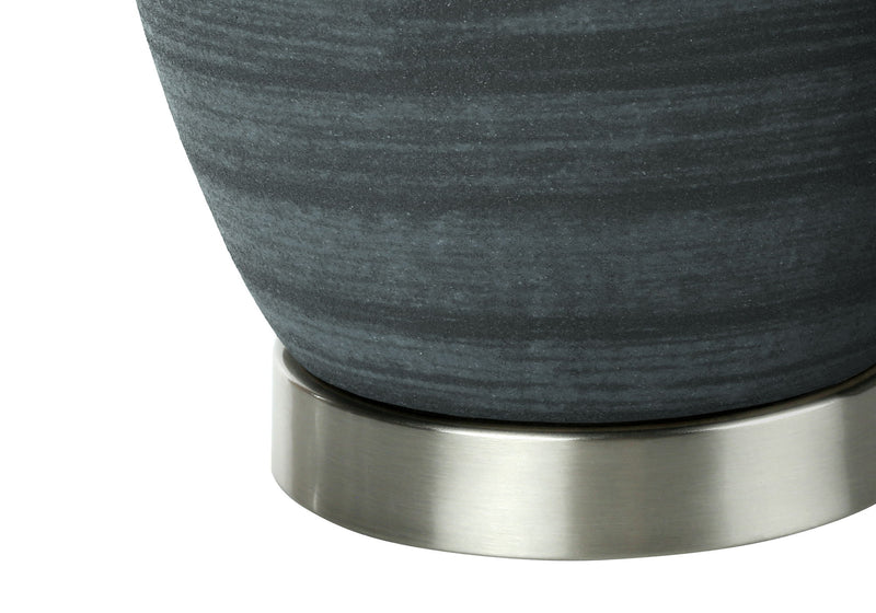 Lighting, Table Lamp, Ceramic, Contemporary - Blue - R&R Furniture Gallery (Fountain Valley, CA)